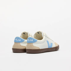 VOLLEY LEATHER WHITE AQUA BARK