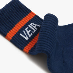 ICONIC SOCKS COTTON BLUE WHITE ORANGE