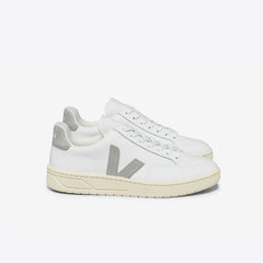 V-12 LEATHER WHITE LIGHT GREY